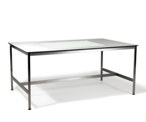 Linen inspection and folding table