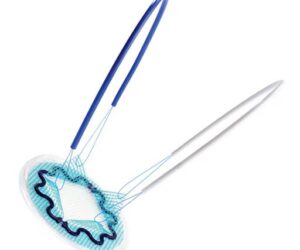 Product Details Parietex™ Composite ventral patch is a mesh specifically designed for small ventral hernia repair. The shape, size, and the specific fixation and deployment system have been designed for optimal abdominal wall conformability and easy deployment and fixation5.